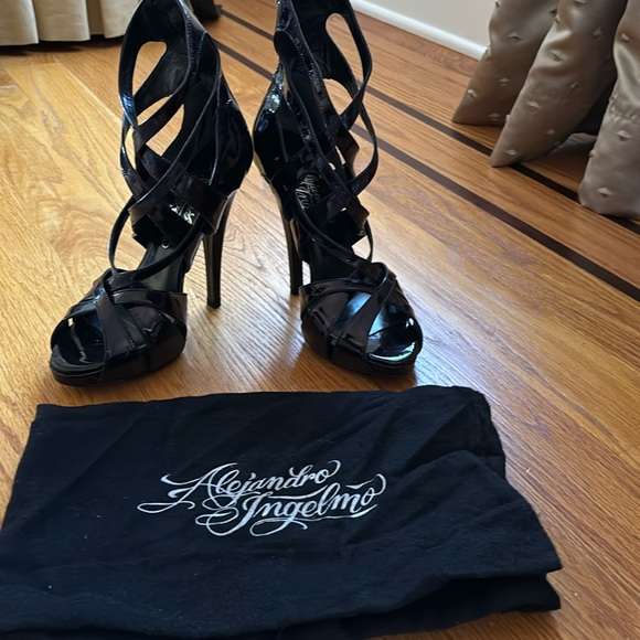 Alejandro Ingelmo black patent sandals - Picture 4 of 4